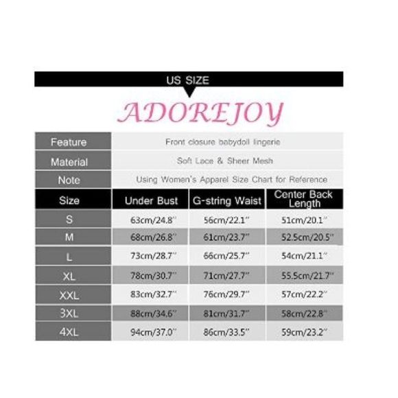 Lingerie Women's Front Closure Babydoll Sleepwear - Picture 5 of 5